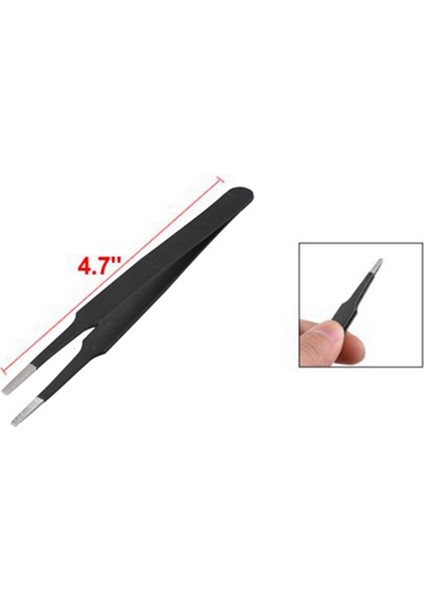 Srıwen 2x Anti-Statik Düz Kare Uçlu Paslanmaz Çelik Düz Cımbız 4.7 Inç Uzun Siyah (Yurt Dışından) fiyatları