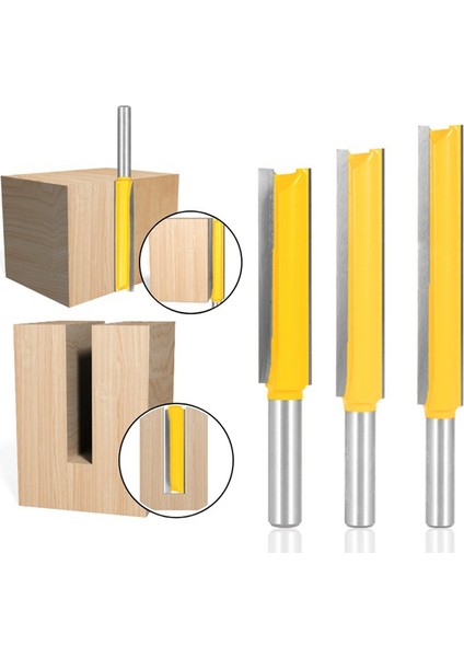 3 Adet 8mm Şaft Düz Yönlendirici Bit 1/2 Inç Freze Kesme Çapı (Yurt Dışından) fiyatları