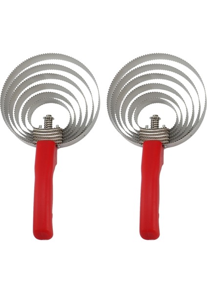 Bradoo-2 Paketi Çift Taraflı Paslanmaz Çelik Köri Tarağı, Yumuşak Temaslı Saplı (Yurt Dışından)