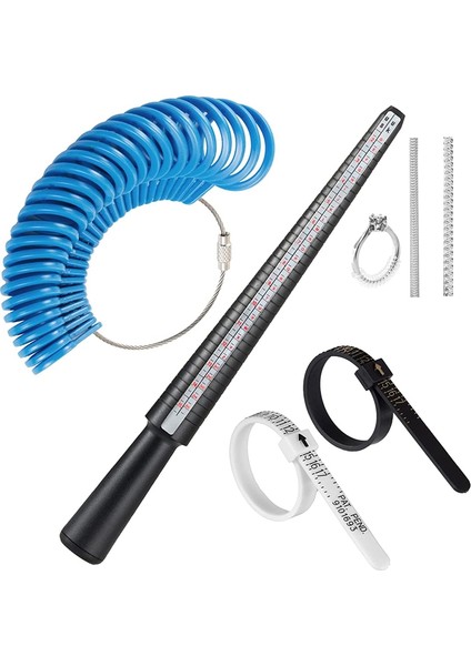 Arelene Halka Boyutu Ölçme Aleti Seti, Halka Mandrel Halka Ölçer Ölçer, Yüzük Ölçüsü Çubuğu ve Parmak Takı Yapımı Için Halka Ölçer (Yurt Dışından) fiyatları