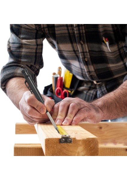 Ahşap Kalemi-2 x Siyah Ahşap Işleme Kalemleri 4 Kutu x Yedek (12 Siyah/6 Sarı/6 Kırmızı)-Fotoğraf Rengi A (Yurt Dışından)