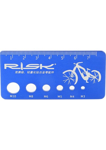 Rısk Vida Ölçüm Cetveli Mtb Uzunluk Ölçer Ölçü Aracı Bisiklet Cıvatası Vida Ölçü Aracı (Yurt Dışından)