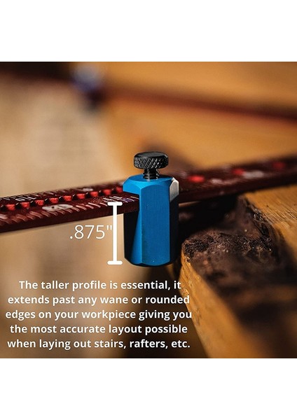 Twexqny 2 Adet Uzun Merdiven Göstergeleri Düzen Çerçeveleme Kare Ek Rip Kılavuzu Hız Kare Jigs (Mavi) (Yurt Dışından) fırsatları