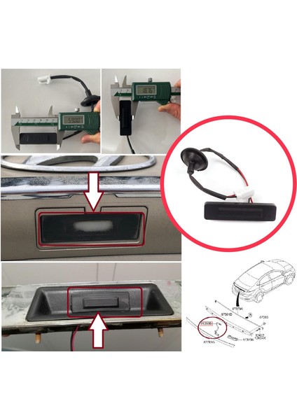 BDP1453 Hyundai Accent 4 Solaris I30 Kia Rio 3 Pride Ceed Picanto 2011-17 Için Arka Bagaj Kilit Açma Düğmesi fiyatları