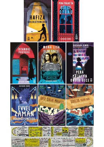 Kayahan Demir 8 Kitap Polisiye Seti + Mat. Öğreten Cetvel