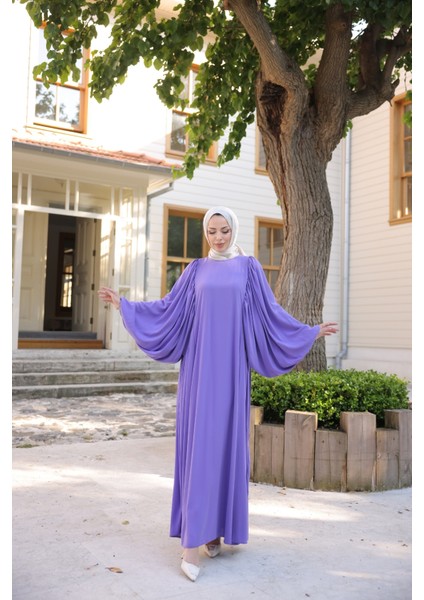 Firuze Elbise 8008 Lila
