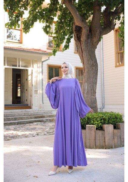 Firuze Elbise 8008 Lila