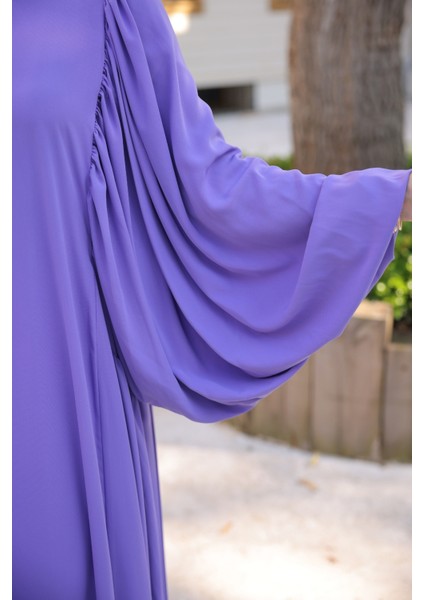 Firuze Elbise 8008 Lila
