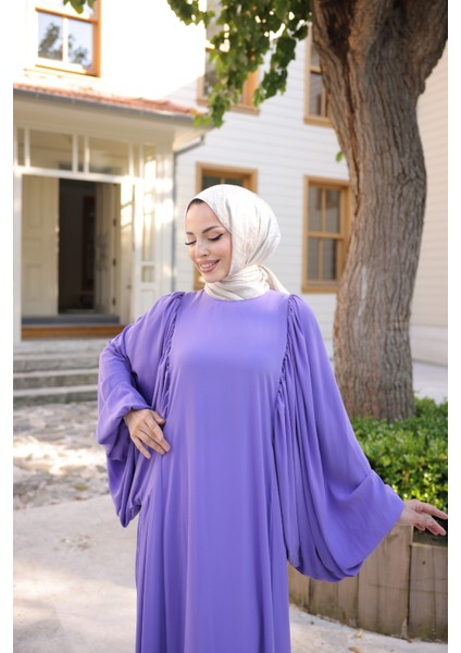 Firuze Elbise 8008 Lila