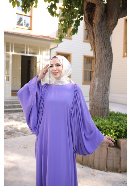 Firuze Elbise 8008 Lila
