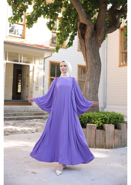 Firuze Elbise 8008 Lila