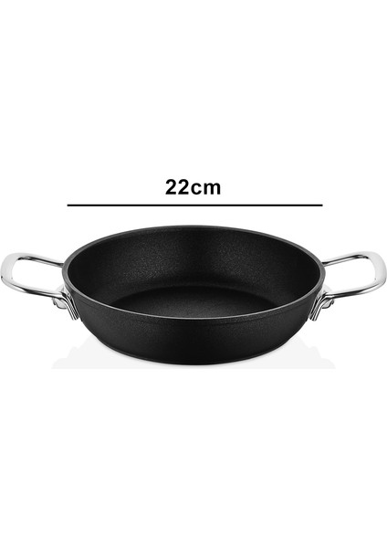 Dark Yanmaz Yapışmaz Titanyum Kaplama Sahan 22 cm