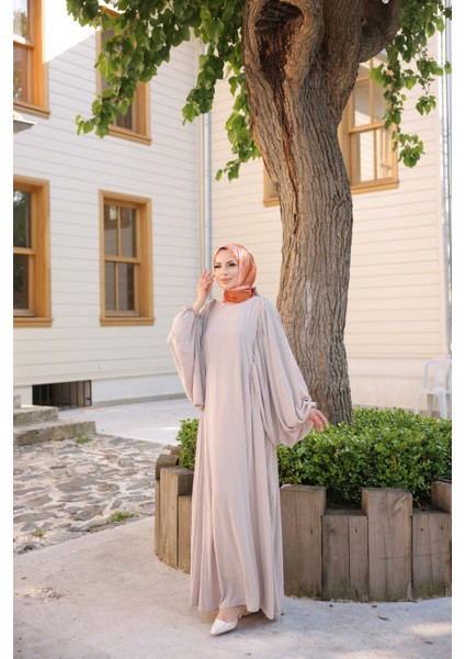 Firuze Elbise 8008 Bej