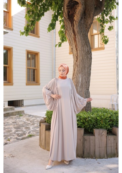 Firuze Elbise 8008 Bej