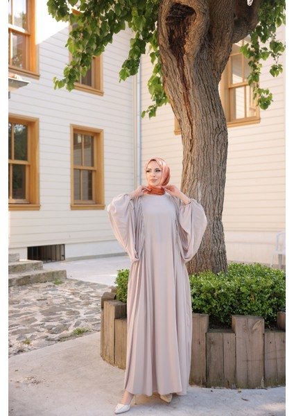 Firuze Elbise 8008 Bej