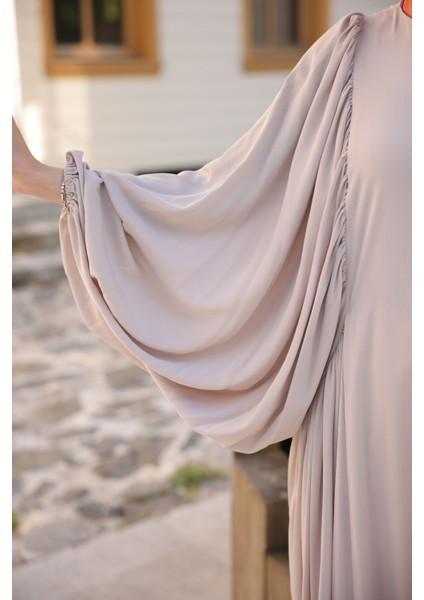 Firuze Elbise 8008 Bej