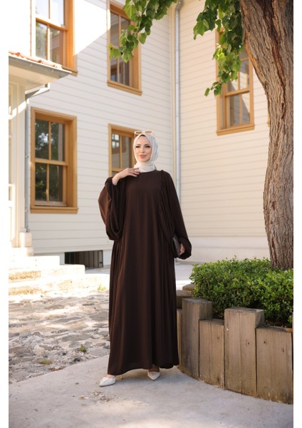 Firuze Elbise 8008 Kahverengi
