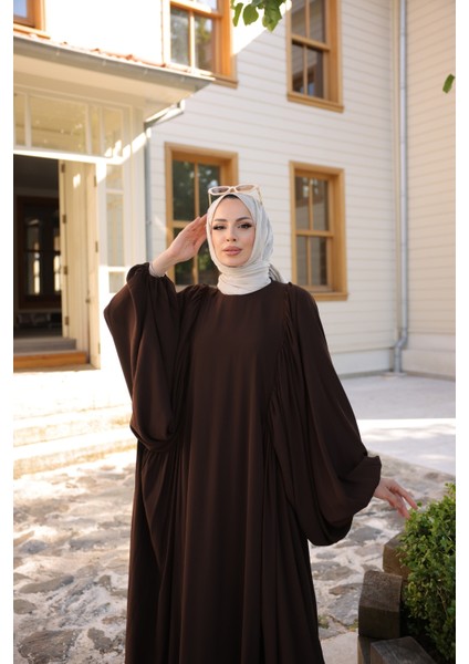 Firuze Elbise 8008 Kahverengi