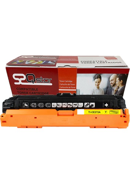 Hp CE742A Sarı Muadil Toner 650A Yl CE272A CE342A CP5220 CP5225 M750 M775