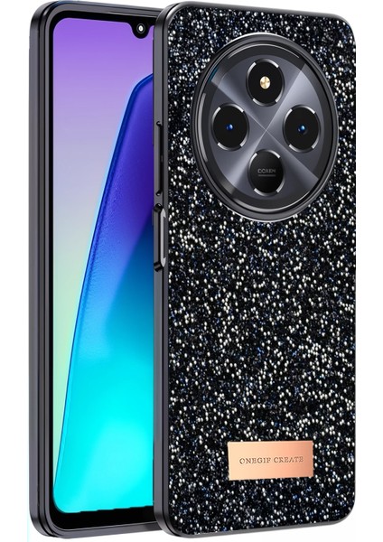 Xiaomi Redmi 14C Bright Simli Kapak - Siyah Nrmsa