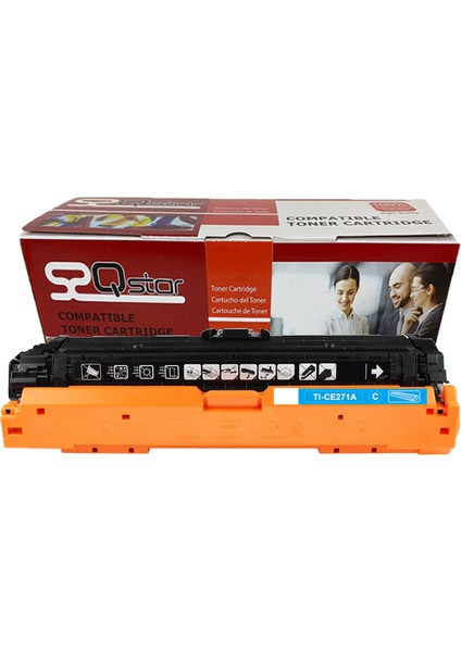 Hp CE741A Mavi Muadil Toner 650A Cy CE271A CE341A CP5220 CP5225 M750 M775