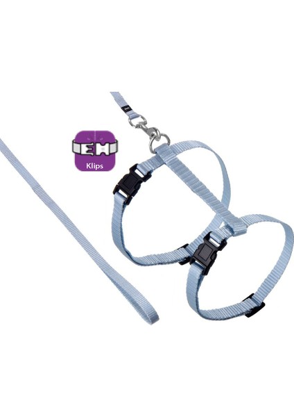 Karlie Göğüs Tasması+Uzatma 110Cm Açık Mavi