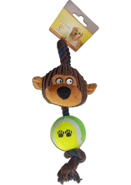 Maymun Ve Tenis Toplu Stres İpi 35X12 cm