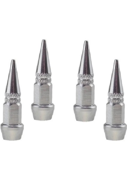Metal Sivri Sibop Kapağı 4 Lü Set Krom