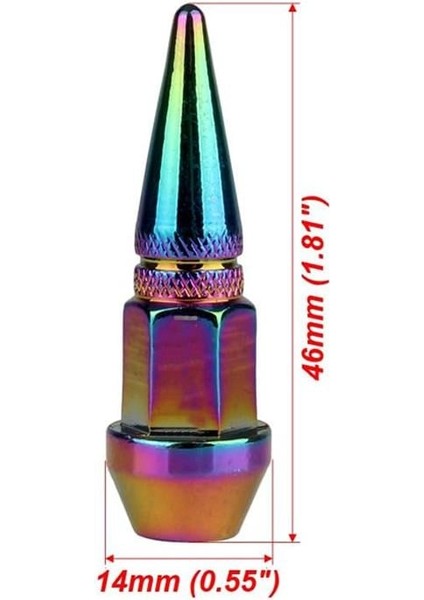 Metal Sivri Sibop Kapağı 4 Lü Set Krom