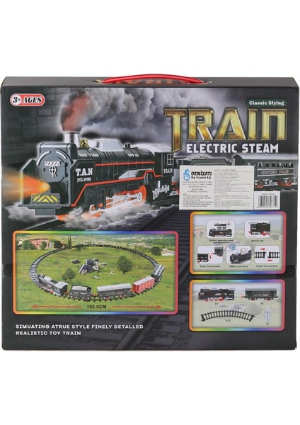 Nessiworld JHX6333 Dumanlı Sesli Işıklı Tren 15 Parça fiyatları