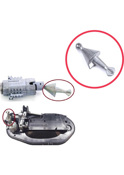 BDP1452 Bmw 5 Series E60 E61 2003-2010 51217191917 51217127798 Için Ön Kapı Kilidi Tamir Silindiri