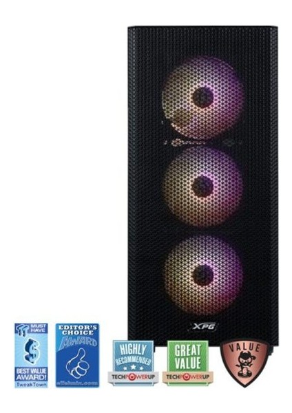Valor Mesh Rgb Siyah Mid Tower 650W 80+ Bronze Gaming Kasa