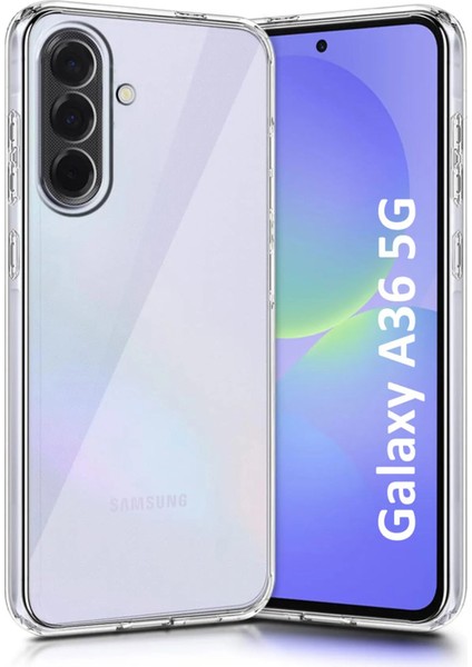 Samsung Galaxy A36 Kılıf Süper Silikon Şeffaf
