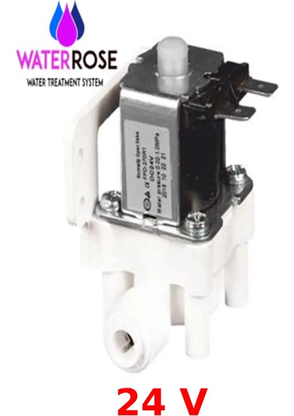 Su Arıtma Cıhazı Selenoid Valf 6 mm Hortum Quıck Bağlantılı 24 V Dc