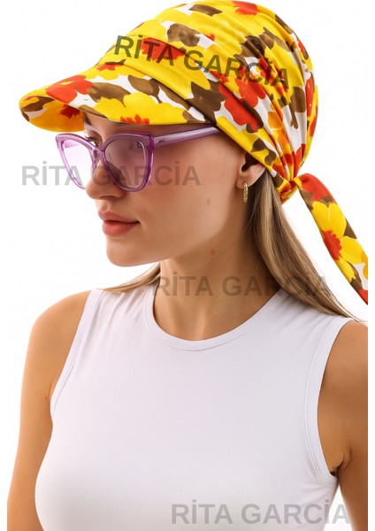 Safari Bağlamalı Siperli Bandana Vizör
