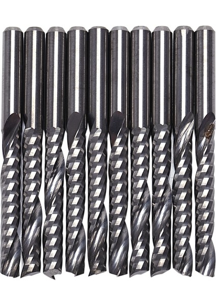 10 Adet Cnc Freze Uçları 3.175X22MM Tek Flüt Spiral Karbür Cnc Freze Uçları Freze Kesici (Yurt Dışından) fiyatları