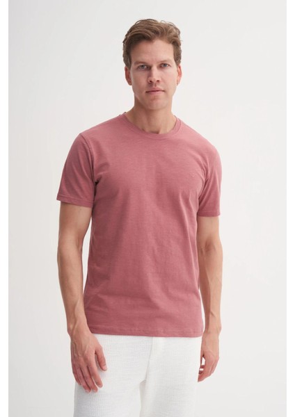 4602 Erkek Orta Bisiklet Yaka Flamlı T-Shirt fiyatları