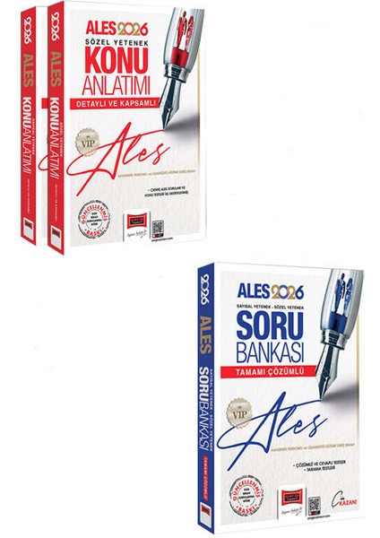 Yargı Yayınları 2026 Ales Vıp Sayısal-Sözel Yetenek Konu Anlatımı ve Soru Bankası Seti (2 Kitap) fiyatları