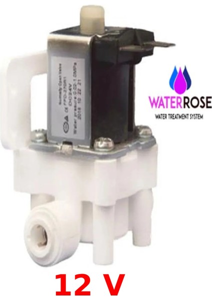 Su Arıtma Cıhazı Selenoid Valf 6 mm Hortum Quıck Bağlantılı 12 V Dc