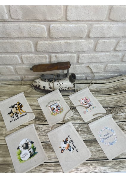 6 Lı Bayram Harçlık Kesesi 13X15 cm Hambez
