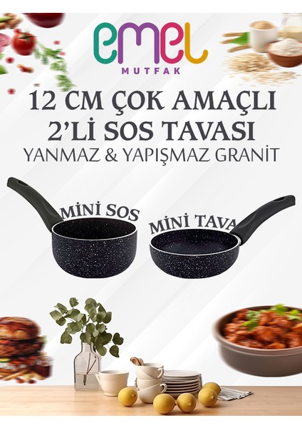 12 cm Çok Amaçlı 2'li Sos Tavası