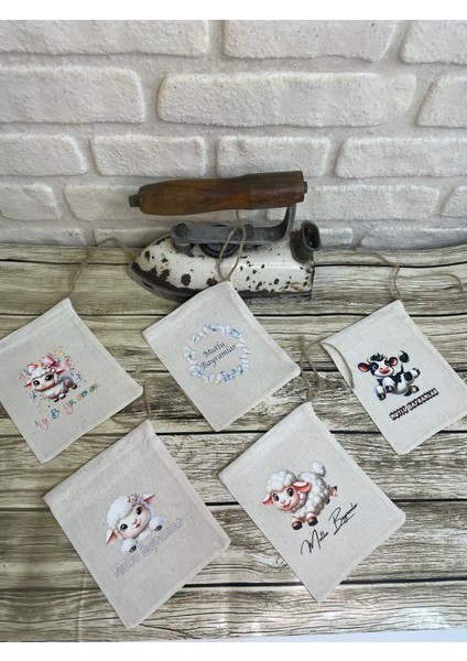 6 Lı Bayram Harçlık Kesesi 13X15 cm Hambez