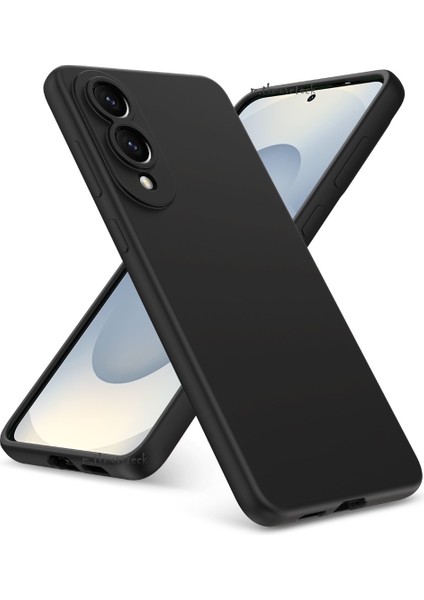 Samsung Galaxy S25 Edge Kılıf Lansman Kamera Korumalı Içi Kadife Yumuşak Renkli Silikon Mat Hisli Süet Liquid