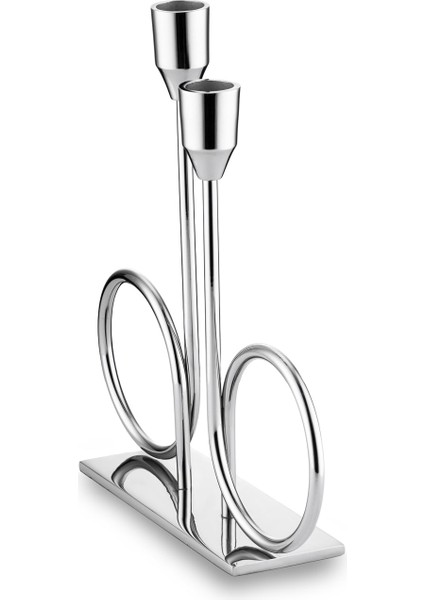 Alula Stand Şamdan Silver