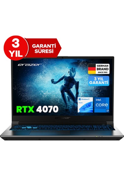 Deputy P60 MD62624 Intel Core i7 13620H 16GB 1TB SSD RTX4070 Windows 11 Home 15.6" 144Hz FHD Oyun Bilgisayarı