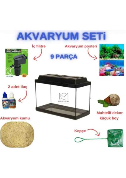 30CM Tam Set Akvaryum