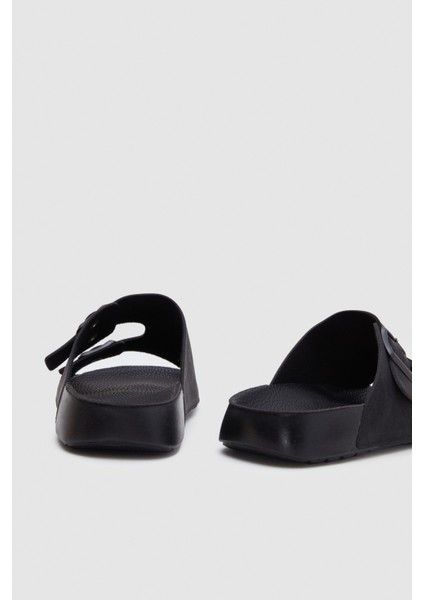 Siyah Çift Tokalı Terlik 4ECT9ORT5011M fırsatları