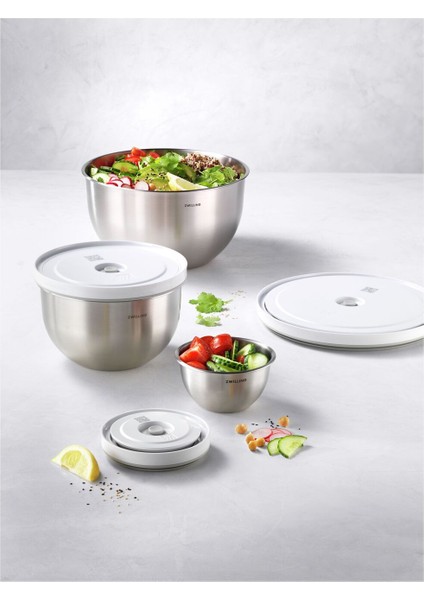 Zwıllıng Fresh & Save Bowls Vacuum Bowl Set S/m/l / 6-Parça, Paslanmaz Çelik, Gümüş Beyazı fiyatları