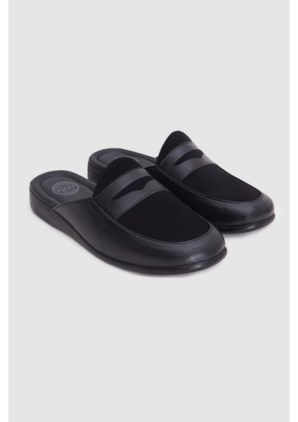 Ds Damat Siyah Süet Misafir Çeyiz Damat Ev Erkek Terlik 0HCT9ORT1M503