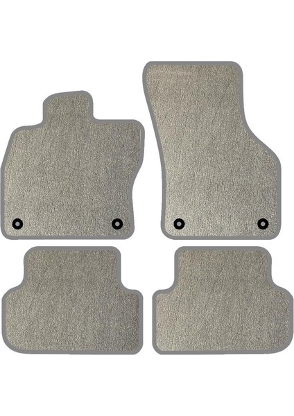 Opel Corsa C 5 Kapı 2000-2004 Halı Paspas Seti Gri-